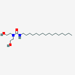 3-hexadecyl-1,1-bis(2-hydroxyethyl)urea molecular structure