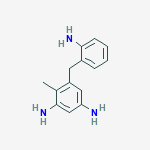 5-[(2-aminophenyl)methyl]-4-methylbenzene-1,3-diamine molecular structure
