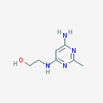 2-((6-Amino-2-methylpyrimidin-4-yl)amino)ethanol molecular structure