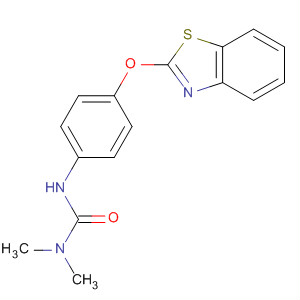 Urea, N'-[4-(2-benzothiazolyloxy)phenyl]-N,N-dimethyl- molecular structure