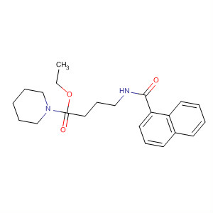 1-Piperidinebutanoic acid, 4-[(1-naphthalenylcarbonyl)amino]-, ethylester molecular structure
