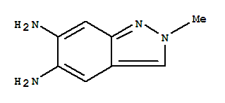 2H-Indazole-5,6-diamine,2-methyl- molecular structure