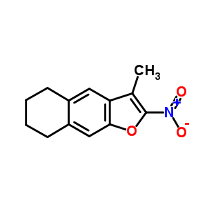 3-methyl-2-nitro-4,4a,5,6-tetrahydronaphtho[2,3-b]furan molecular structure