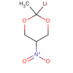 1,3-Dioxane, 2-methyl-5-nitro-, ion(1-), lithium molecular structure