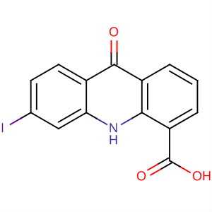 4-Acridinecarboxylic acid, 9,10-dihydro-6-iodo-9-oxo- molecular structure