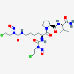 L-VALINAMIDE,N(SUP 2),N(SUP 6)-BIS(((2-CHLOROETHYL)NITROSOAMINO)CARBONYL)-L-LYSYL-L-PROLYL-
