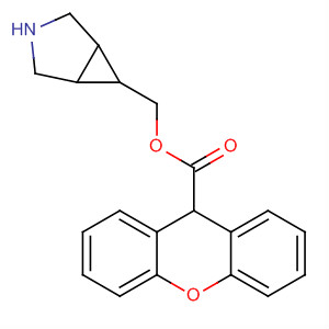 9H-Xanthene-9-carboxylic acid,(5a,6b,7a)-3-azabicyclo[3.1.0]hex-6-ylmethyl ester molecular structure