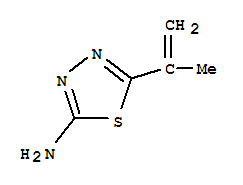 1,3,4-Thiadiazol-2-amine,5-(1-methylethenyl)- molecular structure