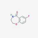 7-FLUORO-2,3-DIHYDROBENZO[F][1,4]OXAZEPIN-5-OL molecular structure