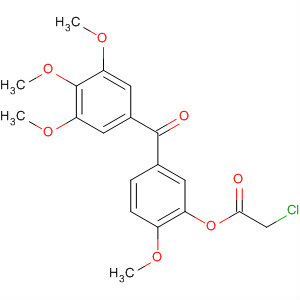 Acetic acid, chloro-, 2-methoxy-5-(3,4,5-trimethoxybenzoyl)phenyl ester molecular structure