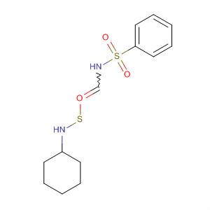 Benzenesulfonamide, N-[(cyclohexylamino)thioxomethyl]- molecular structure