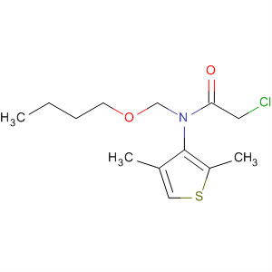 Acetamide, N-(butoxymethyl)-2-chloro-N-(2,4-dimethyl-3-thienyl)- molecular structure