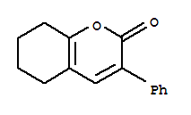 3-phenyl-5,6,7,8-tetrahydro-2H-chromen-2-one molecular structure