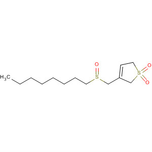 Thiophene, 2,5-dihydro-3-[(octylsulfinyl)methyl]-, 1,1-dioxide molecular structure