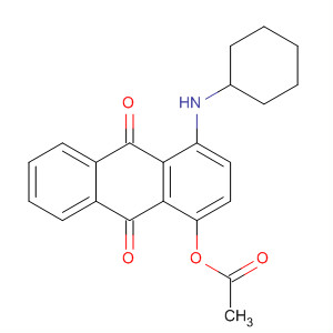 9,10-Anthracenedione, 1-(acetyloxy)-4-(cyclohexylamino)- molecular structure
