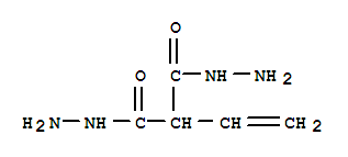 Propanedioic acid,2-ethenyl-, 1,3-dihydrazide molecular structure