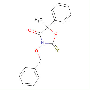 4-Oxazolidinone, 5-methyl-5-phenyl-3-(phenylmethoxy)-2-thioxo- molecular structure