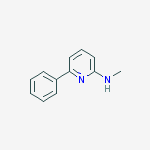 N-methyl-6-phenyl-2-Pyridinamine molecular structure