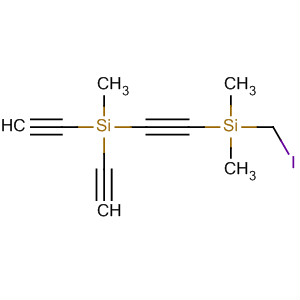 Silane, diethynyl[[(iodomethyl)dimethylsilyl]ethynyl]methyl- molecular structure