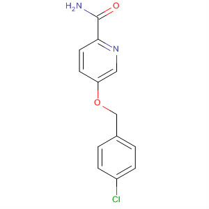 2-Pyridinecarboxamide, 5-[(4-chlorophenyl)methoxy]- molecular structure
