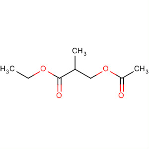 Propanoic acid, 3-(acetyloxy)-2-methyl-, ethyl ester molecular structure