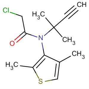 Acetamide,2-chloro-N-(1,1-dimethyl-2-propynyl)-N-(2,4-dimethyl-3-thienyl)- molecular structure