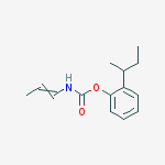 Carbamic acid, 1-propenyl-, 2-(1-methylpropyl)phenyl ester molecular structure