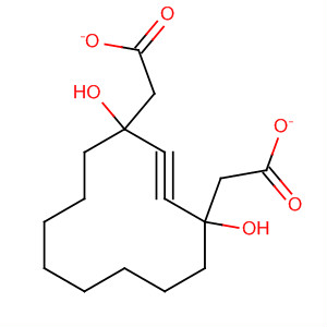 2-Cyclododecyne-1,4-diol, diacetate molecular structure