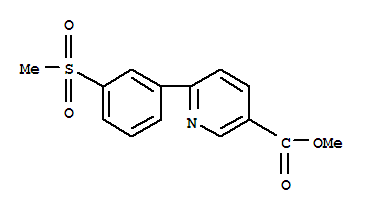 6-(4-Methanesulfonylphenyl)-nicotinic acid molecular structure