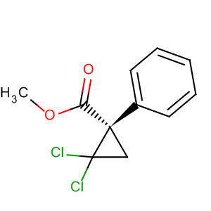 Cyclopropanecarboxylic acid, 2,2-dichloro-1-phenyl-, methyl ester, (R)- molecular structure
