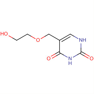 2,4(1H,3H)-Pyrimidinedione, 5-[(2-hydroxyethoxy)methyl]- molecular structure