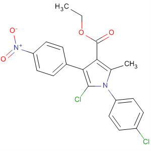 1H-Pyrrole-3-carboxylic acid,5-chloro-1-(4-chlorophenyl)-2-methyl-4-(4-nitrophenyl)-, ethyl ester