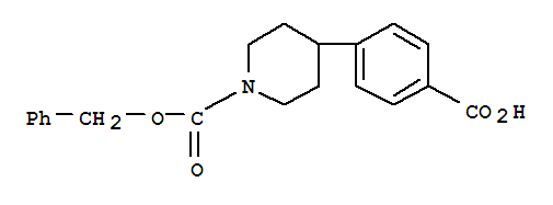 1-CBZ-4-(4-CARBOXY-PHENYL)-PIPERIDINE molecular structure