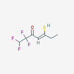 (z)-1,1,2,2-tetrafluoro-5-sulfanylhept-4-en-3-one molecular structure