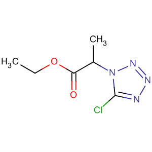 1H-Tetrazole-1-propanoic acid, 5-chloro-, ethyl ester molecular structure