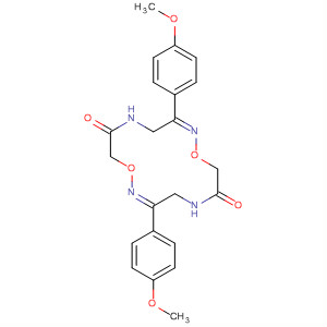 1,8-Dioxa-2,5,9,12-tetraazacyclotetradeca-2,9-diene-6,13-dione,3,10-bis(4-methoxyphenyl)-, (Z,Z)- molecular structure