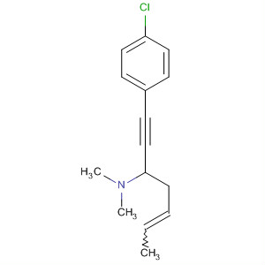 5-Hepten-1-yn-3-amine, 1-(4-chlorophenyl)-N,N-dimethyl- molecular structure