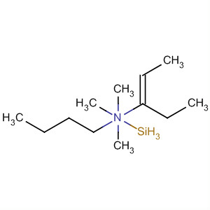 Silanamine, N-butyl-N-(1-ethyl-1-propenyl)-1,1,1-trimethyl-, (E)- molecular structure