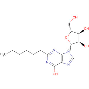 Inosine, 2-hexyl- molecular structure
