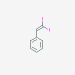 Benzene, (2,2-diiodoethenyl)- molecular structure