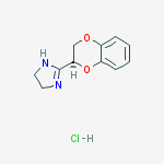 2-[(3s)-2,3-dihydro-1,4-benzodioxin-3-yl]-4,5-dihydro-1h-imidazole;hydrochloride molecular structure