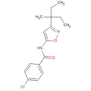 Benzamide, 4-chloro-N-[3-(1-ethyl-1-methylpropyl)-5-isoxazolyl]- molecular structure