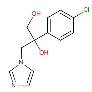 1,2-Propanediol, 2-(4-chlorophenyl)-3-(1H-imidazol-1-yl)- molecular structure