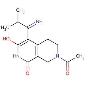 2,7-Naphthyridin-1(2H)-one,7-acetyl-5,6,7,8-tetrahydro-3-hydroxy-4-(1-imino-2-methylpropyl)-