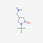 4-(AMINOMETHYL)-1-TERT-BUTYLPYRROLIDIN-2-ONE 95% molecular structure