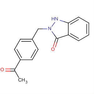 3H-Indazol-3-one, 2-[(4-acetylphenyl)methyl]-1,2-dihydro- molecular structure