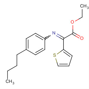2-Thiopheneacetic acid, a-[(4-butylphenyl)imino]-, ethyl ester molecular structure