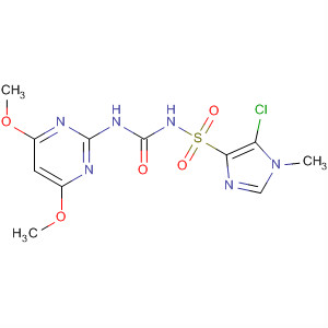 1H-Imidazole-4-sulfonamide,5-chloro-N-[[(4,6-dimethoxy-2-pyrimidinyl)amino]carbonyl]-1-methyl- molecular structure