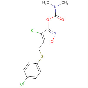 Carbamic acid, dimethyl-,4-chloro-5-[[(4-chlorophenyl)thio]methyl]-3-isoxazolyl ester molecular structure