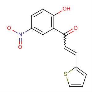 2-Propen-1-one, 1-(2-hydroxy-5-nitrophenyl)-3-(2-thienyl)- molecular structure